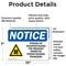 Signmission Radiation & Laser Sign, 7 in H x 10 in W, Vinyl Decal, Rectangle OS-2PACK-NS-D-710-L-17710 - alternate 2